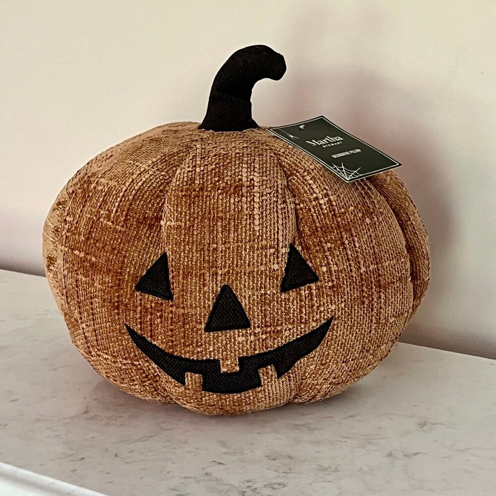 Martha Stewart Halloween Pumpkin Jack-o-Lantern Pillow